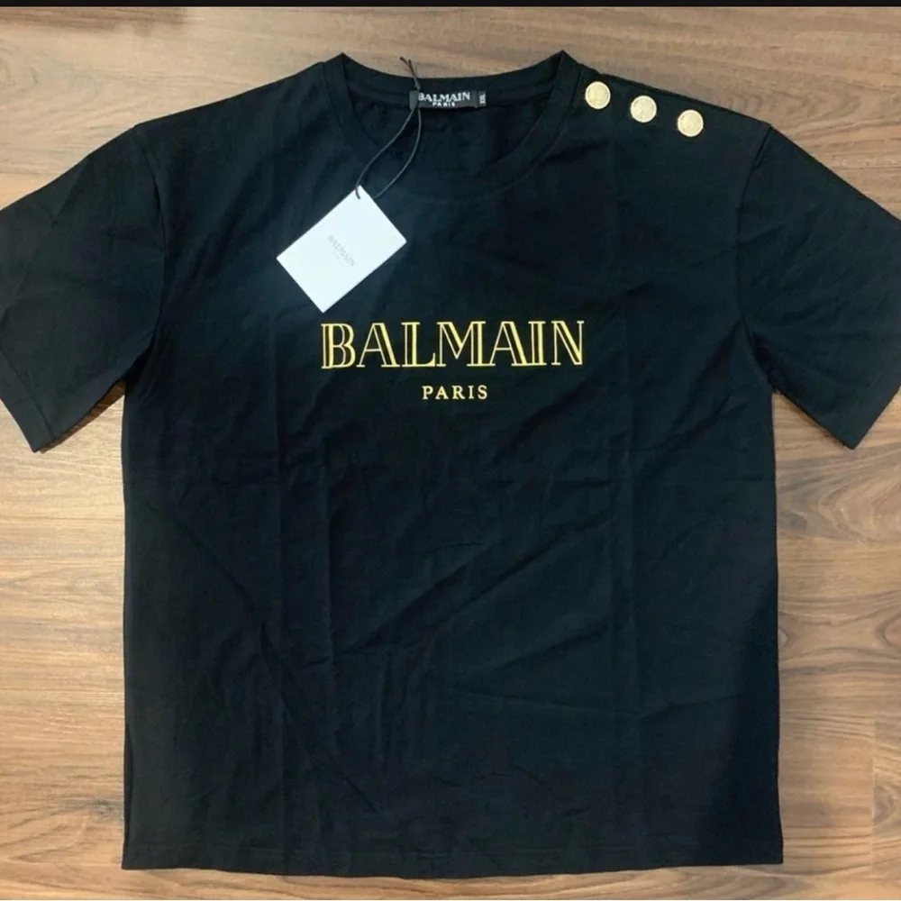 Balmain Metallic T Shirt - Picture 2 of 4